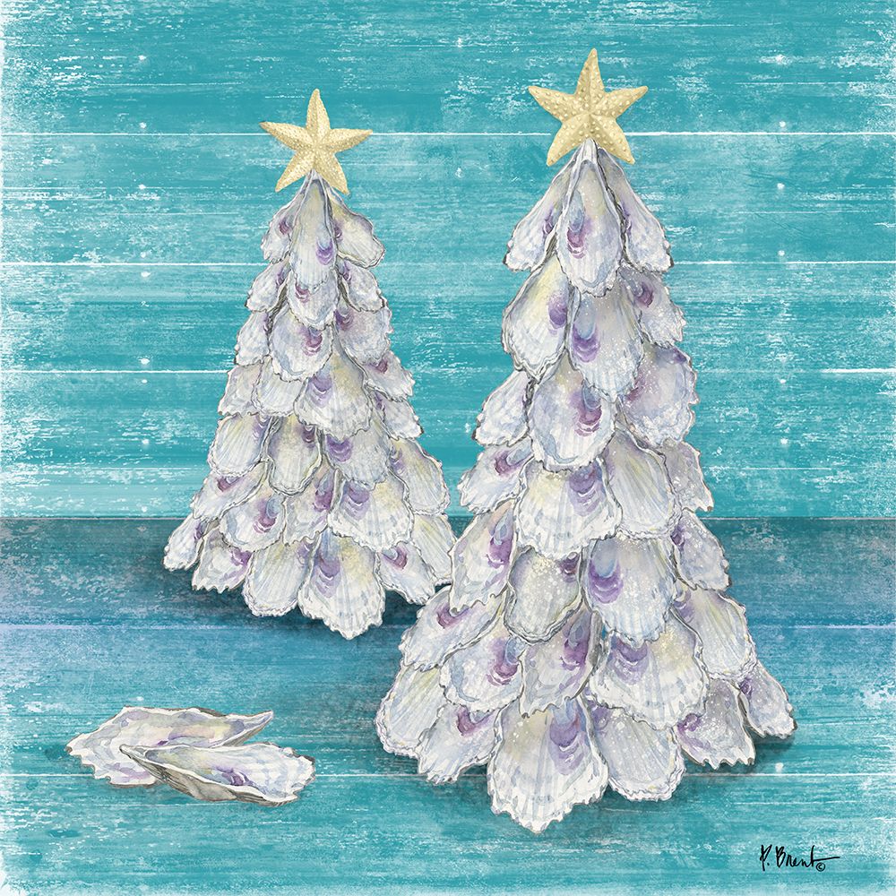 Oyster Tree - Blue art print by Paul Brent for $57.95 CAD