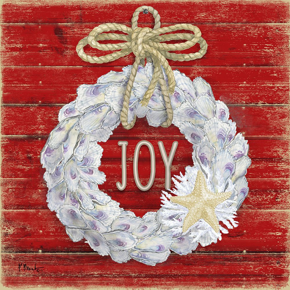 Oyster Wreath - Red art print by Paul Brent for $57.95 CAD