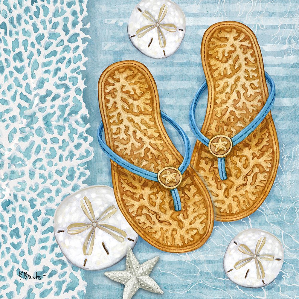 Key Largo Sandals I art print by Paul Brent for $57.95 CAD
