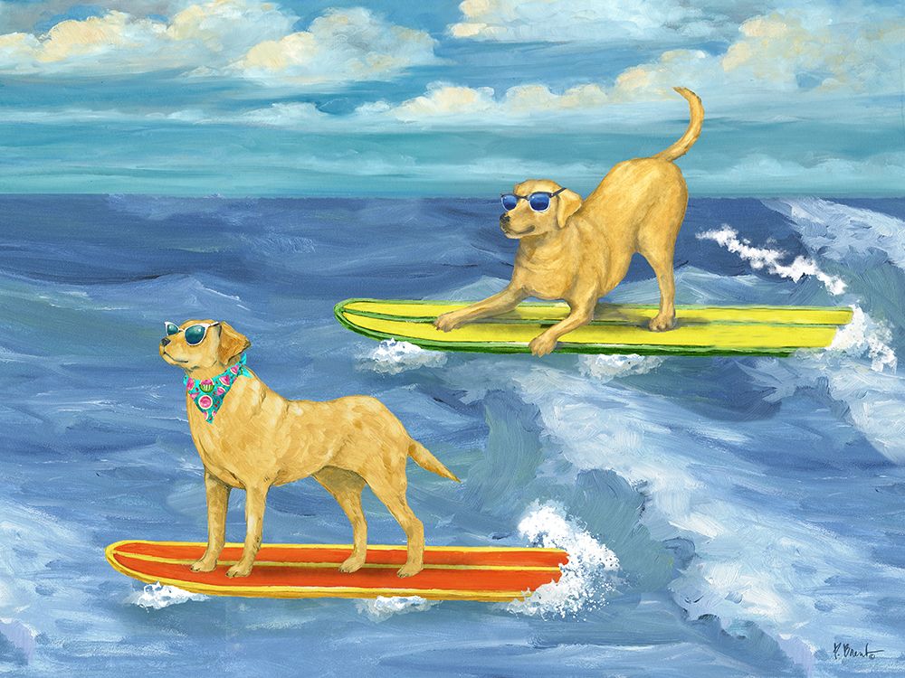 Surf Pup Horizontal - Sunglasses art print by Paul Brent for $57.95 CAD
