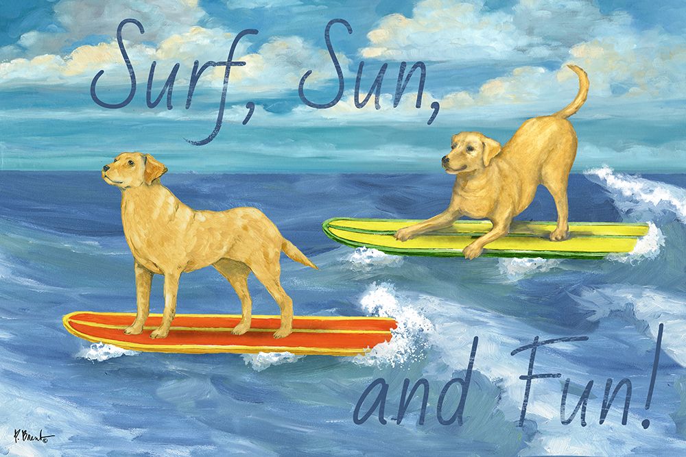 Surf Pup Horizontal art print by Paul Brent for $57.95 CAD