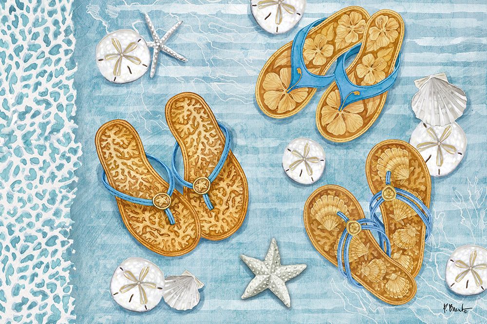 Key Largo Sandals Horizontal art print by Paul Brent for $57.95 CAD