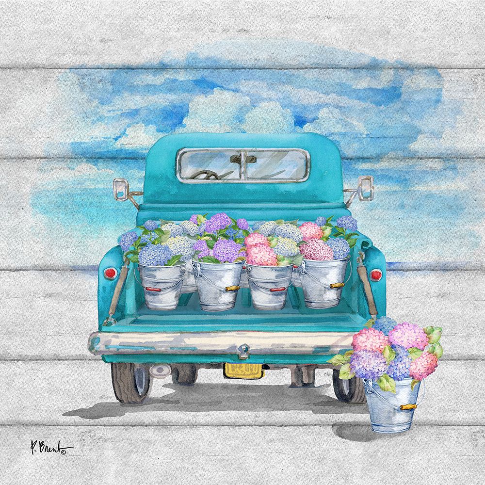 Flower Truck III art print by Paul Brent for $57.95 CAD