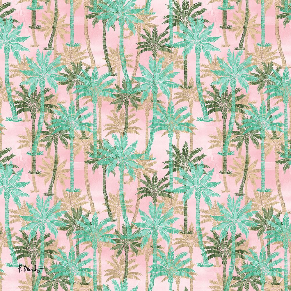 Melrose Palms - Pink art print by Paul Brent for $57.95 CAD