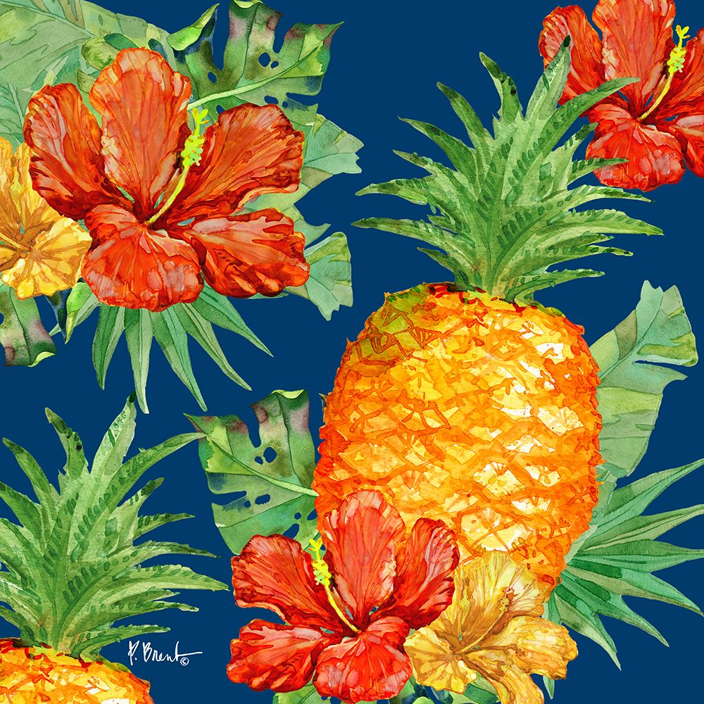 Pineapple Express - Navy art print by Paul Brent for $57.95 CAD