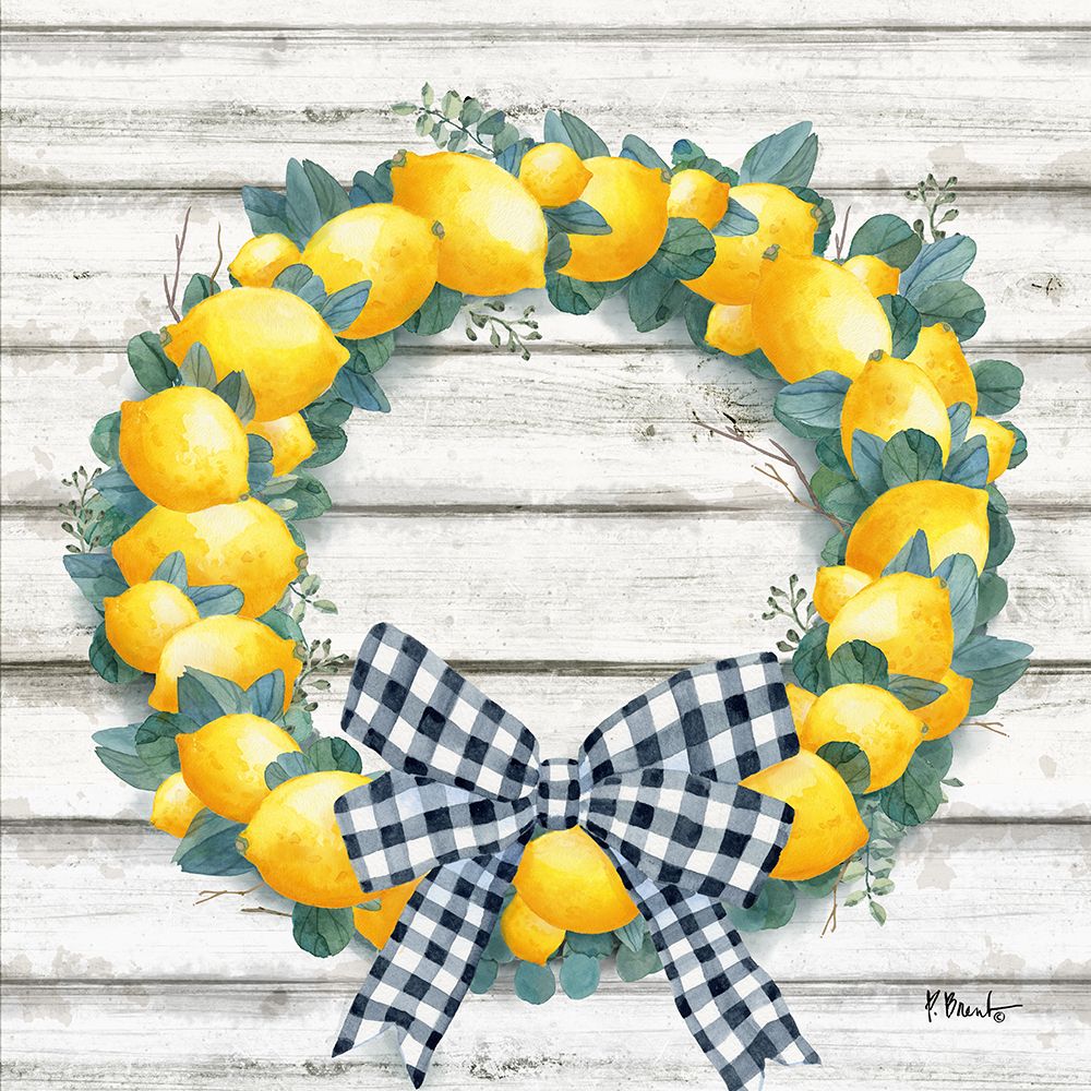 Lemon Wreath II art print by Paul Brent for $57.95 CAD