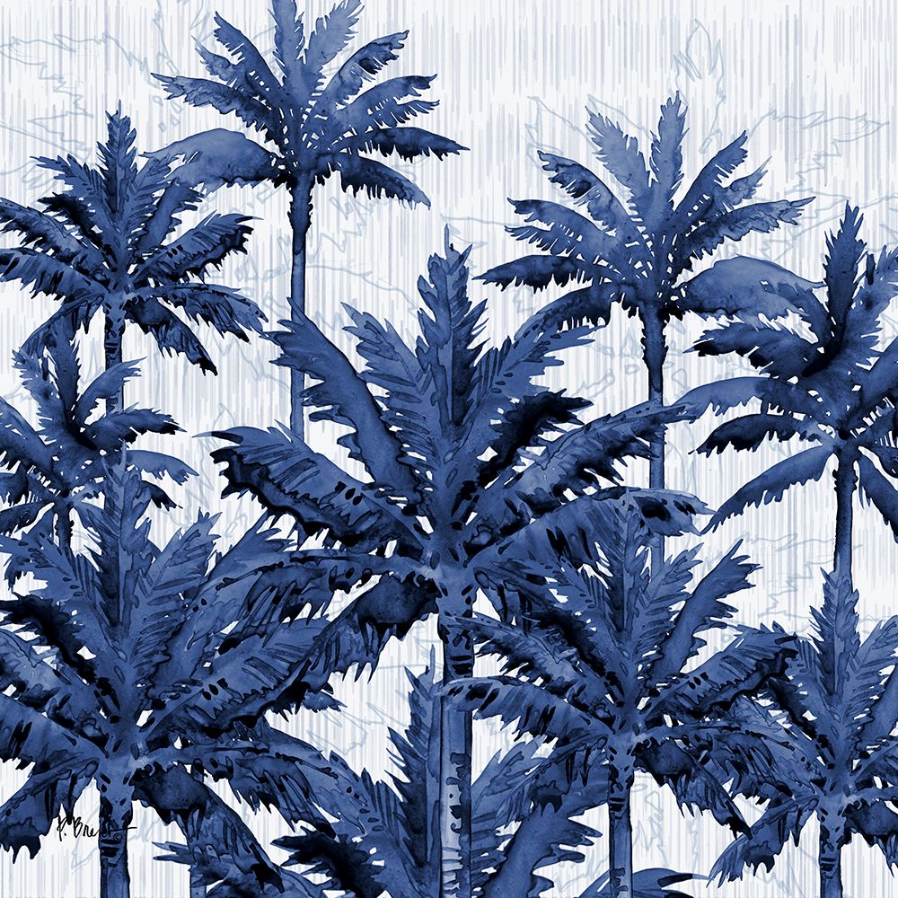 Hilo Palms V - Indigo art print by Paul Brent for $57.95 CAD