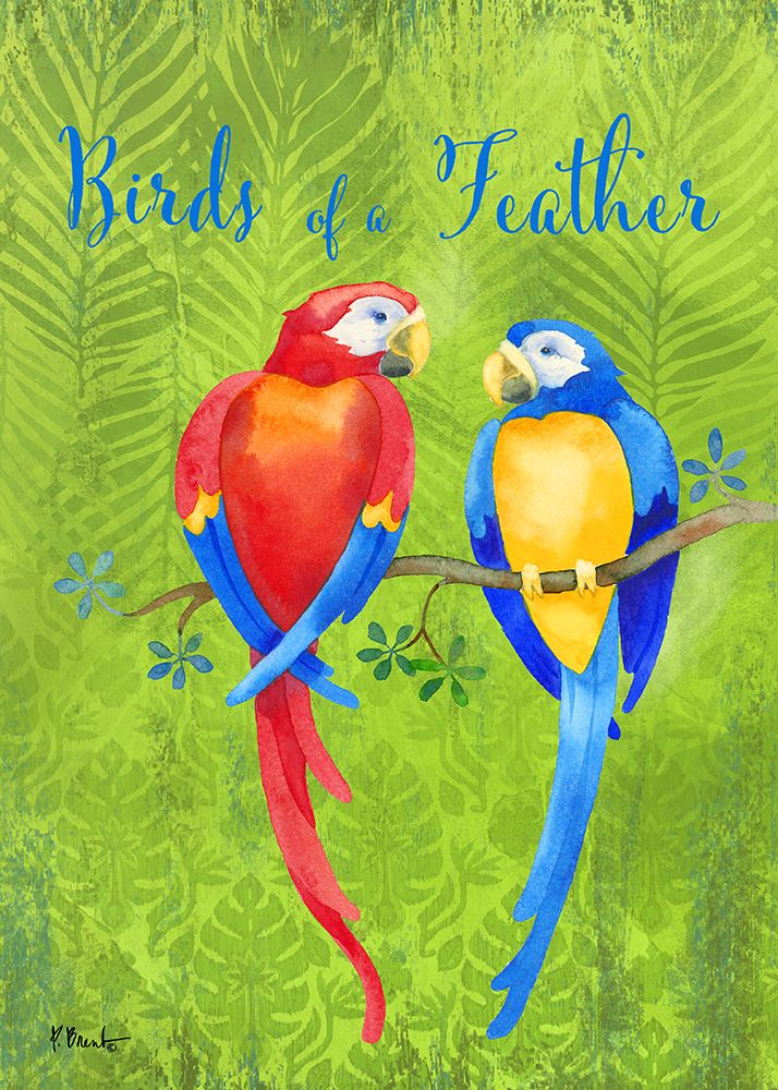 Bird Buddies Vertical art print by Paul Brent for $57.95 CAD