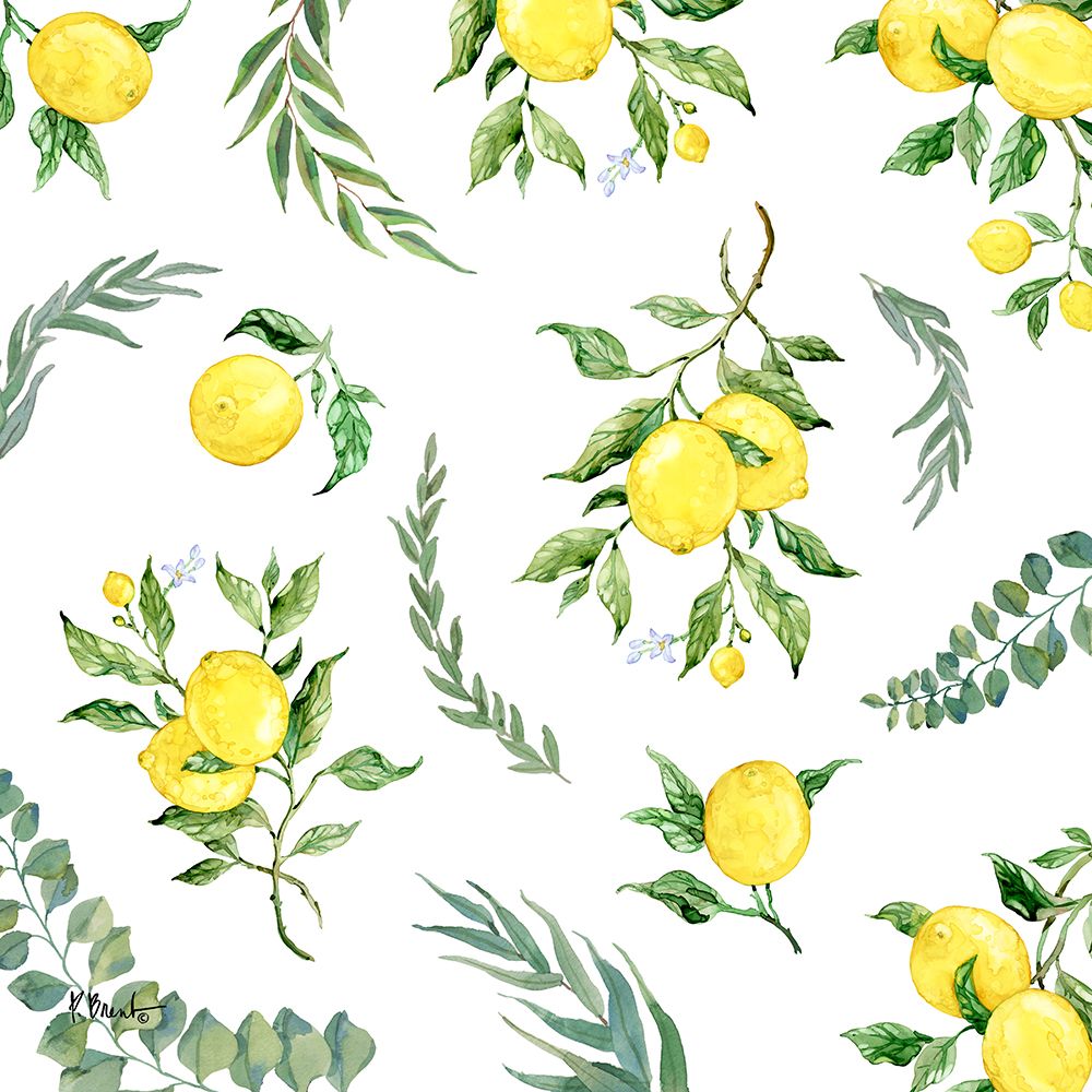 Sicilian Lemons Toss I art print by Paul Brent for $57.95 CAD