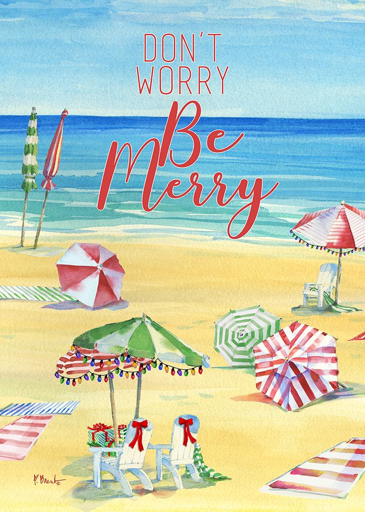 Holiday Rainbow Beach Vertical art print by Paul Brent for $57.95 CAD