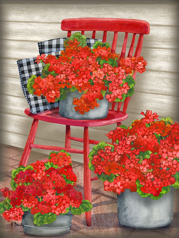 Farmhouse Florals I art print by Paul Brent for $57.95 CAD