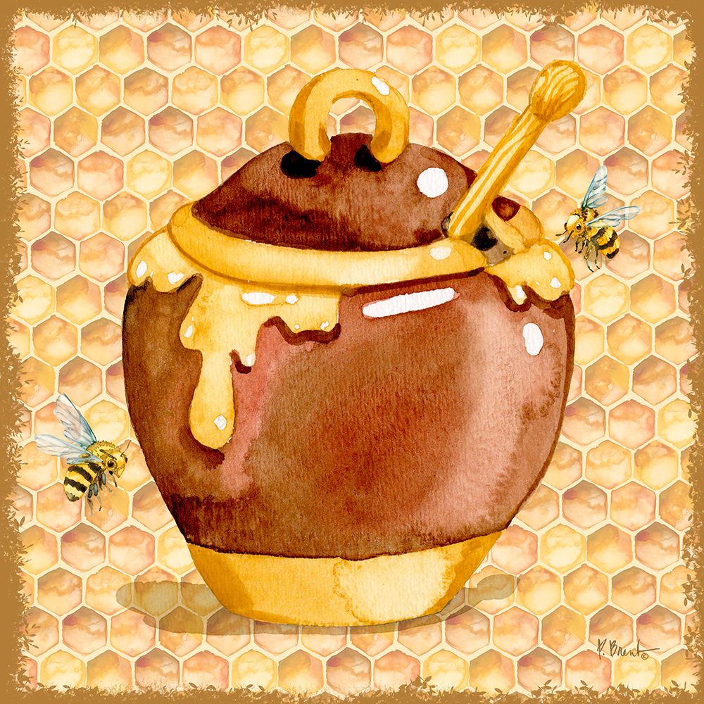 Honey Pot II - Honeycomb art print by Paul Brent for $57.95 CAD
