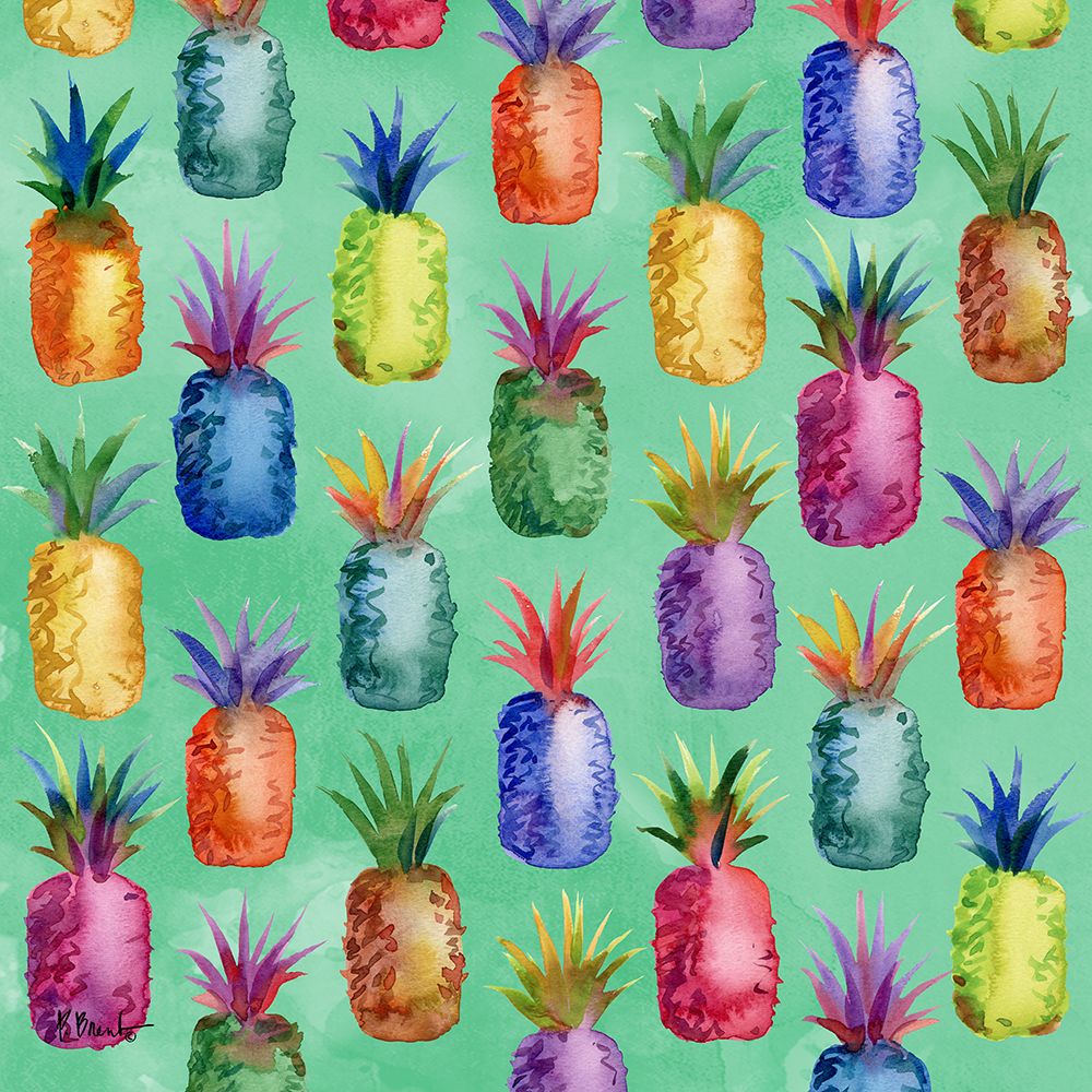 Hilo Pineapple Pattern I art print by Paul Brent for $57.95 CAD