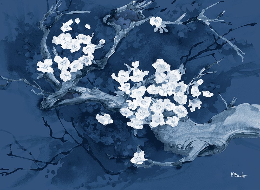Cyano Cherry Blossoms art print by Paul Brent for $57.95 CAD