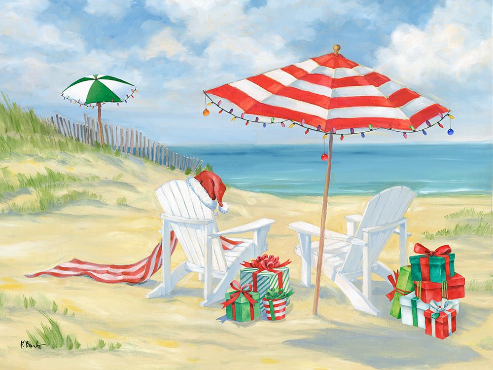 Holiday Perfect Beach I art print by Paul Brent for $57.95 CAD