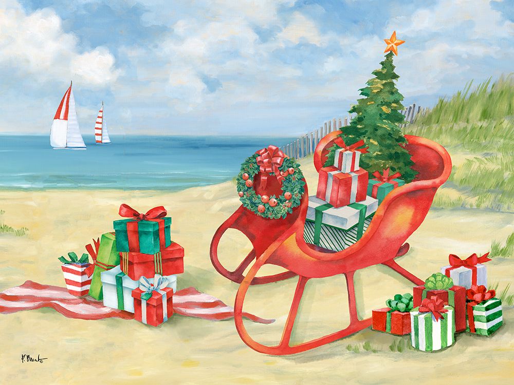 Holiday Perfect Beach II art print by Paul Brent for $57.95 CAD