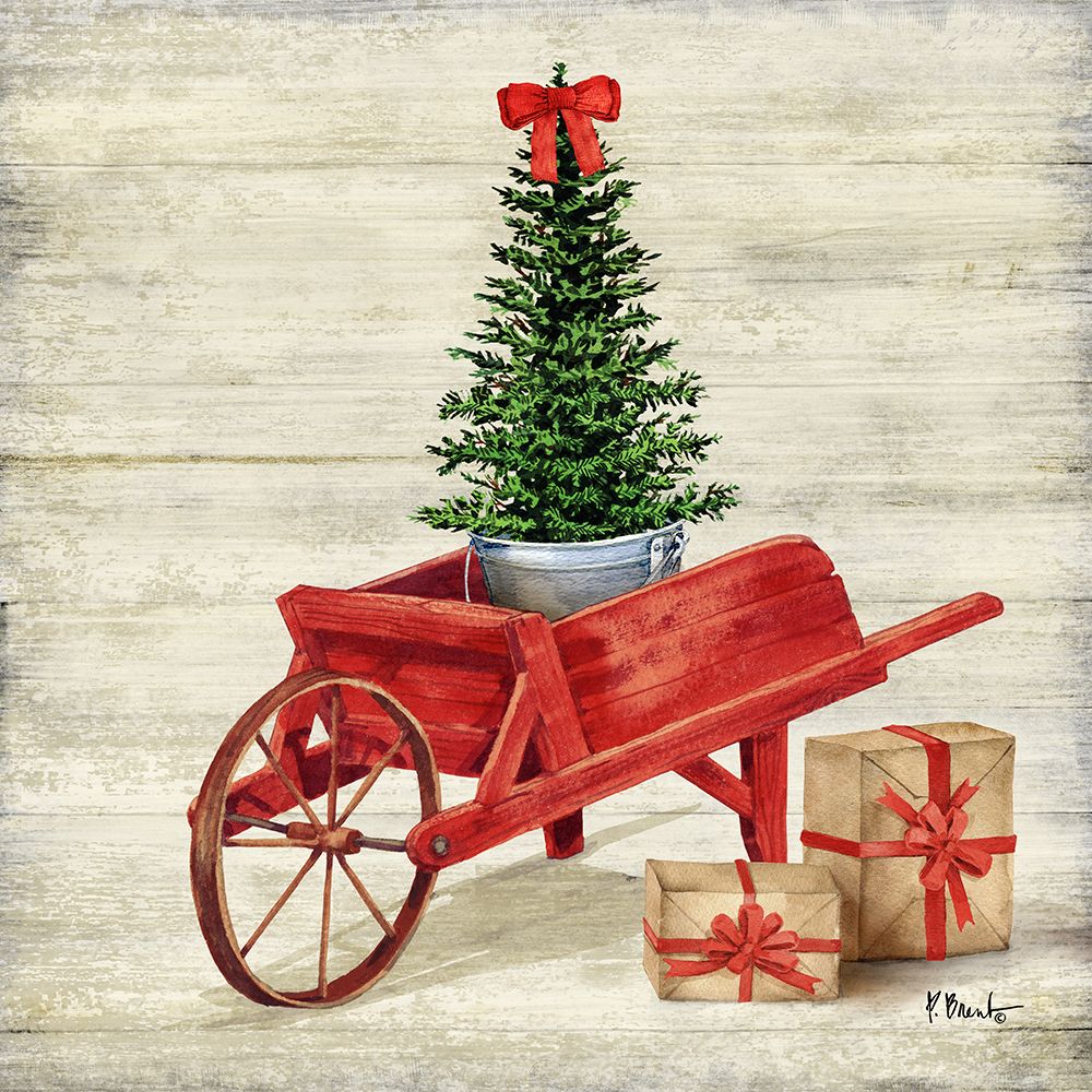 Christmas Wagon IV art print by Paul Brent for $57.95 CAD