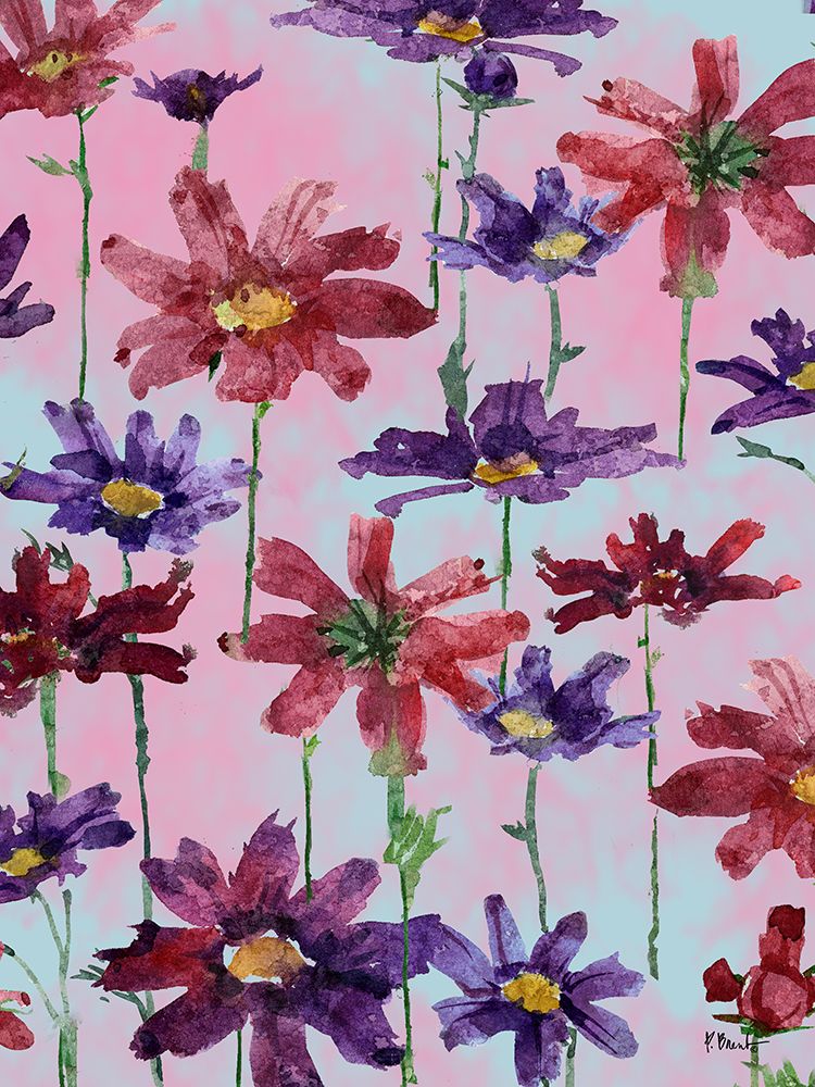 Floral Cascade II art print by Paul Brent for $57.95 CAD