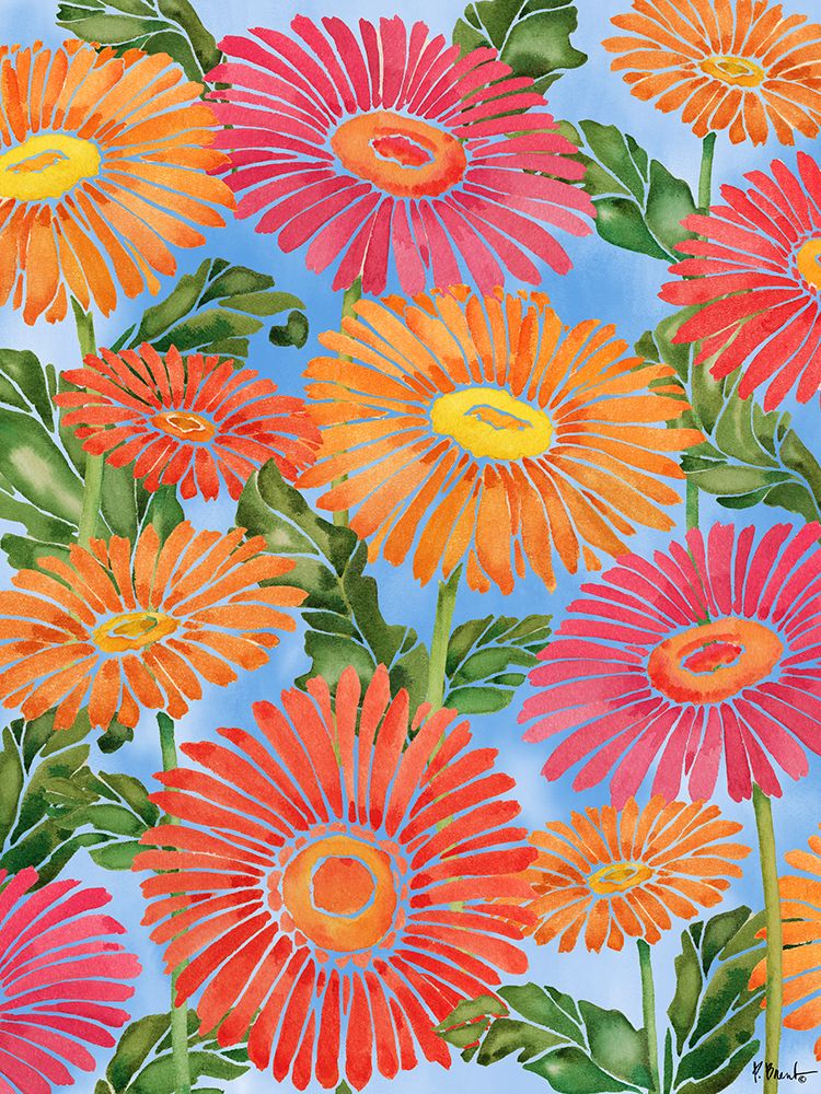 Gerber Daisy Cascade art print by Paul Brent for $57.95 CAD
