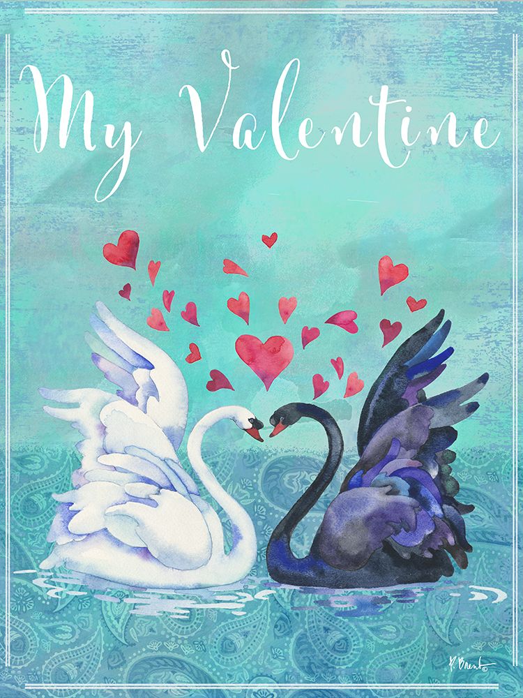 Love Birds II Vertical art print by Paul Brent for $57.95 CAD