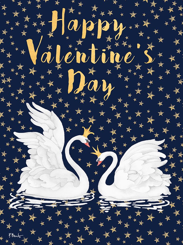 Swans and Stars Vertical art print by Paul Brent for $57.95 CAD