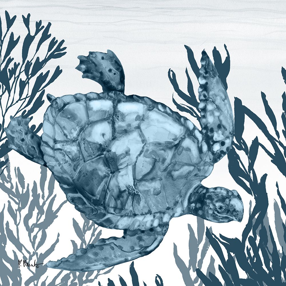 Tonga Sealife I - Indigo art print by Paul Brent for $57.95 CAD
