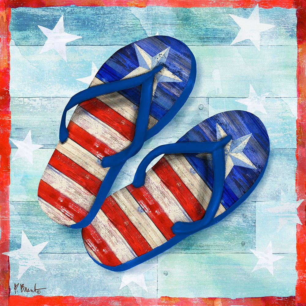 Freedom Flip Flops II art print by Paul Brent for $57.95 CAD