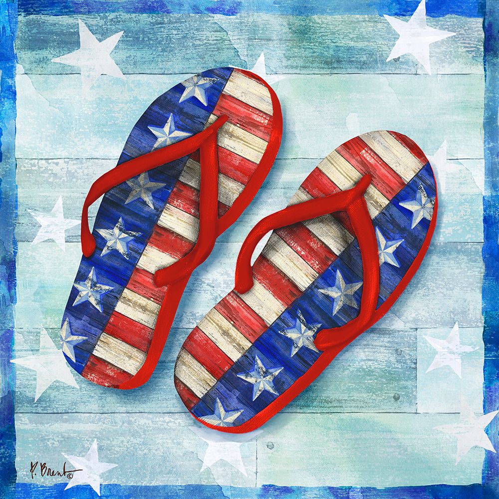 Freedom Flip Flops IV art print by Paul Brent for $57.95 CAD
