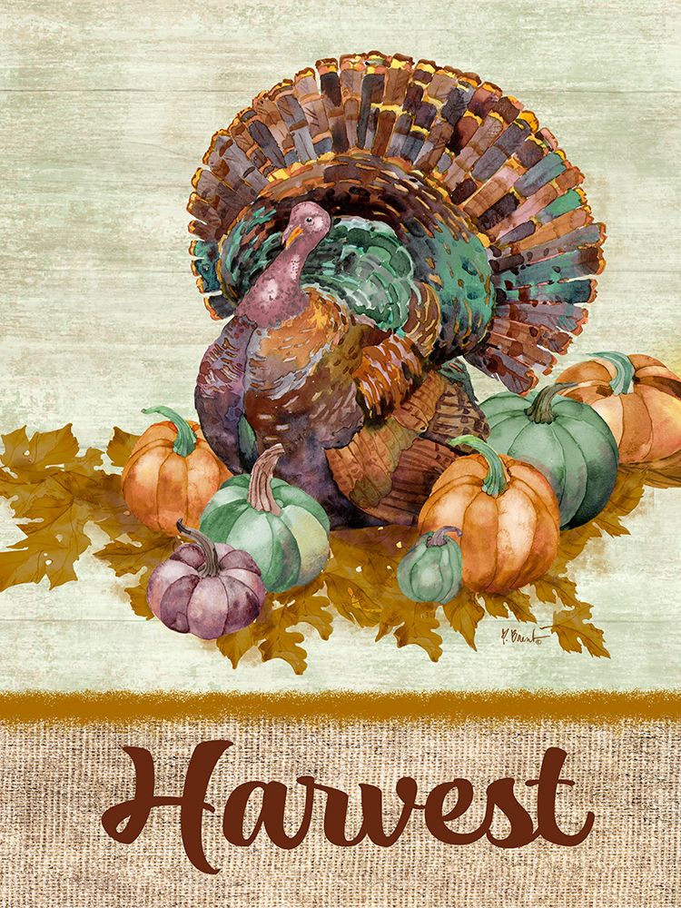 Juliette Harvest Colorful Vertical art print by Paul Brent for $57.95 CAD
