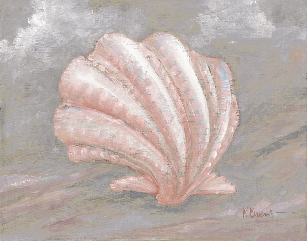 Impressions of Shells IV - Scallop - Peach art print by Paul Brent for $57.95 CAD