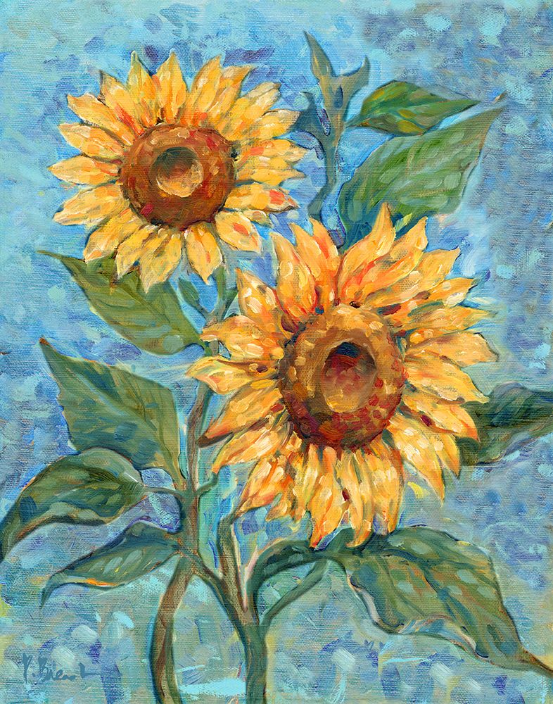 Impressions of Sunflowers I - Bright art print by Paul Brent for $57.95 CAD