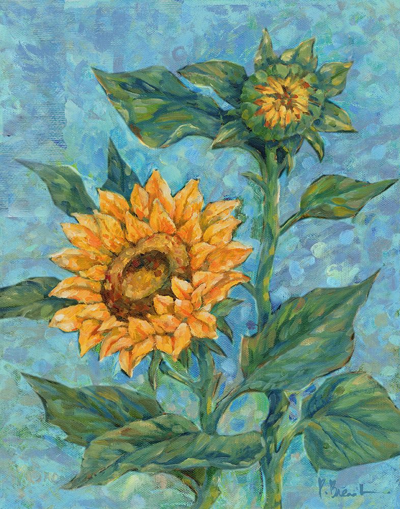 Impressions of Sunflowers II - Bright art print by Paul Brent for $57.95 CAD