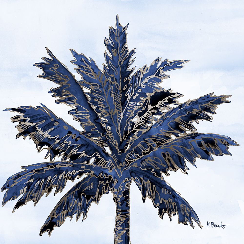 Hana Palm I - Indigo art print by Paul Brent for $57.95 CAD