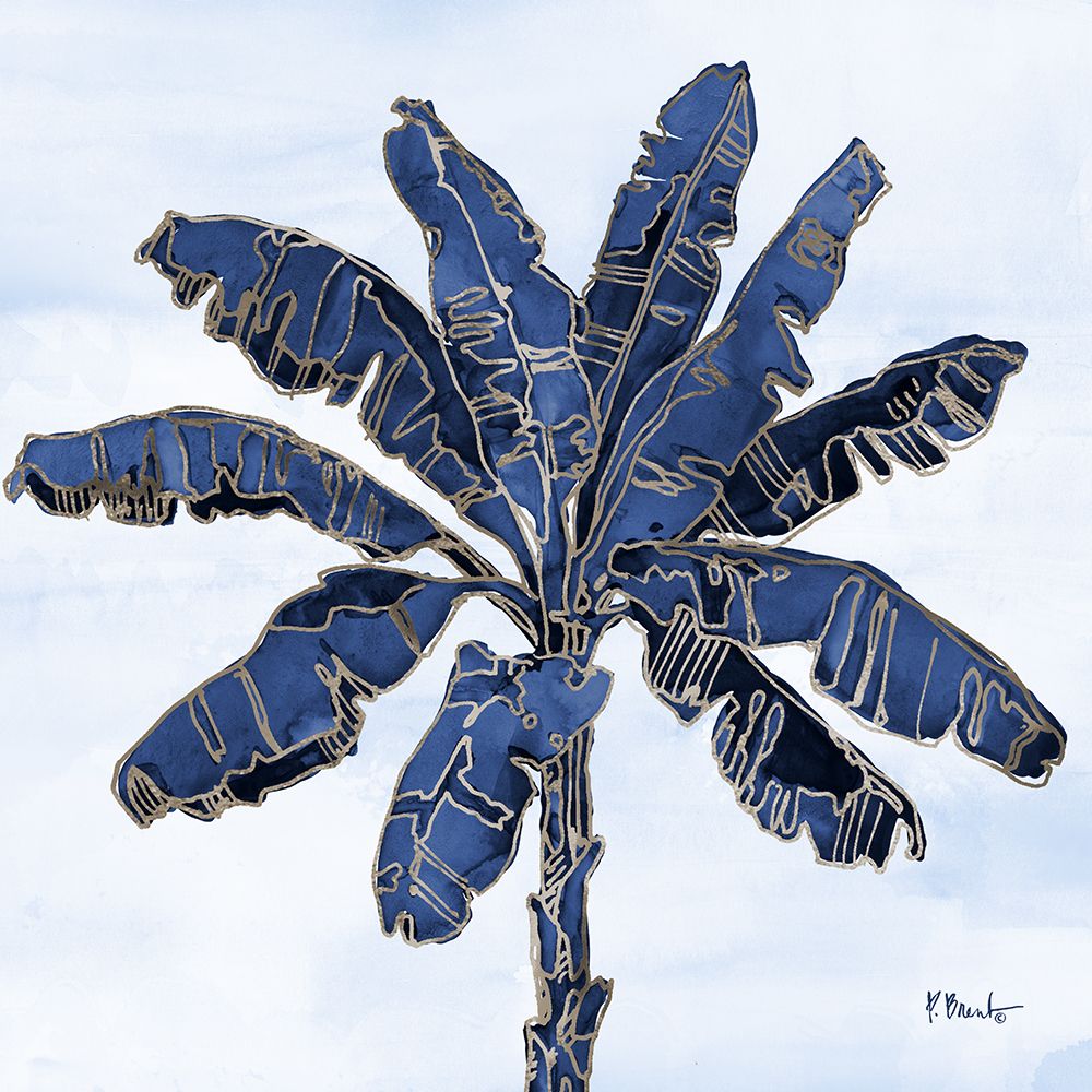 Hana Palm II - Indigo art print by Paul Brent for $57.95 CAD