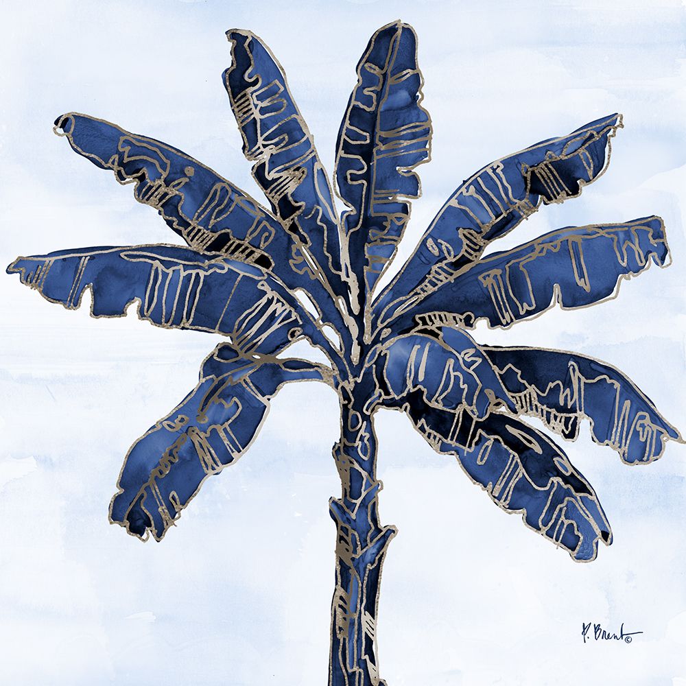 Hana Palm III - Indigo art print by Paul Brent for $57.95 CAD