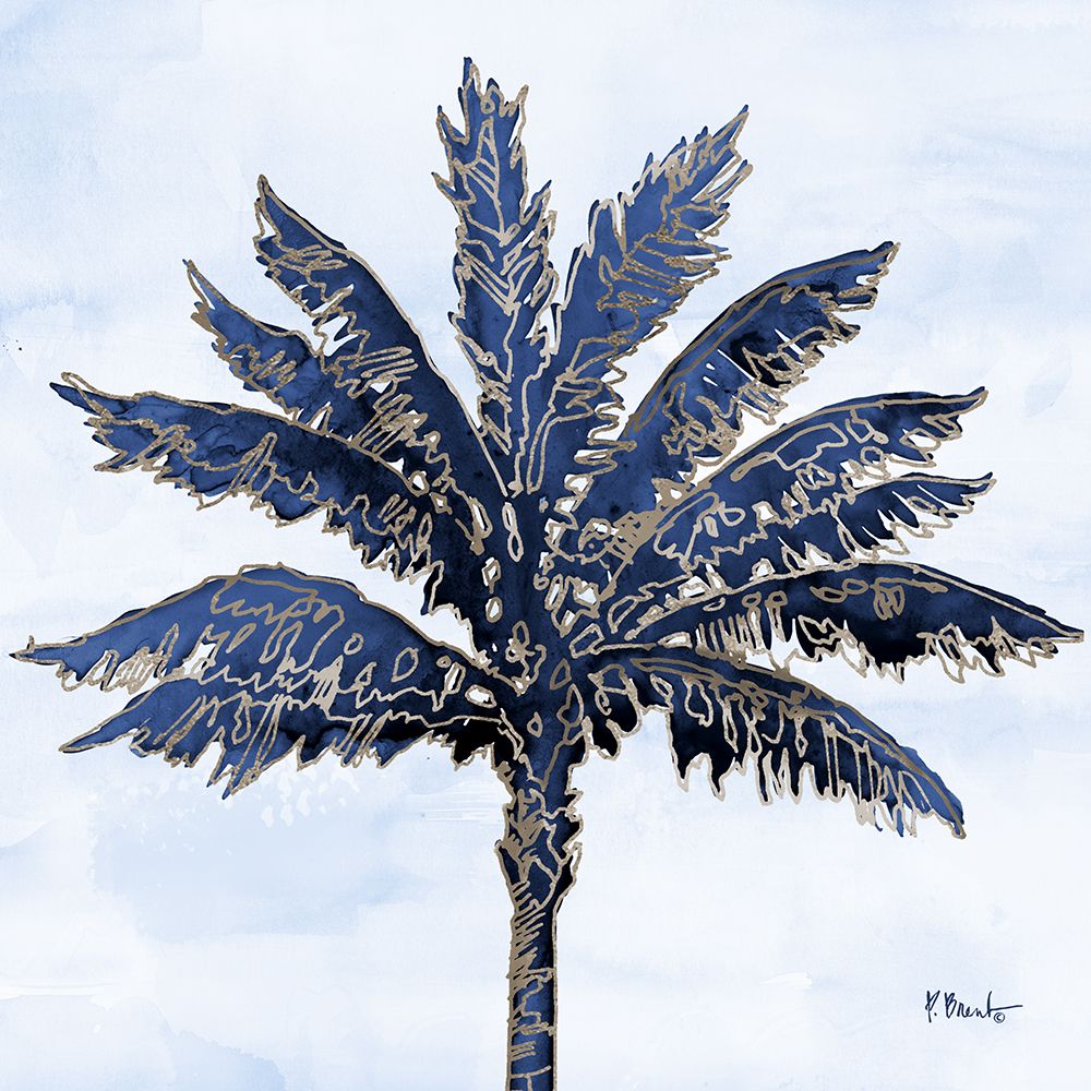 Hana Palm IV - Indigo art print by Paul Brent for $57.95 CAD