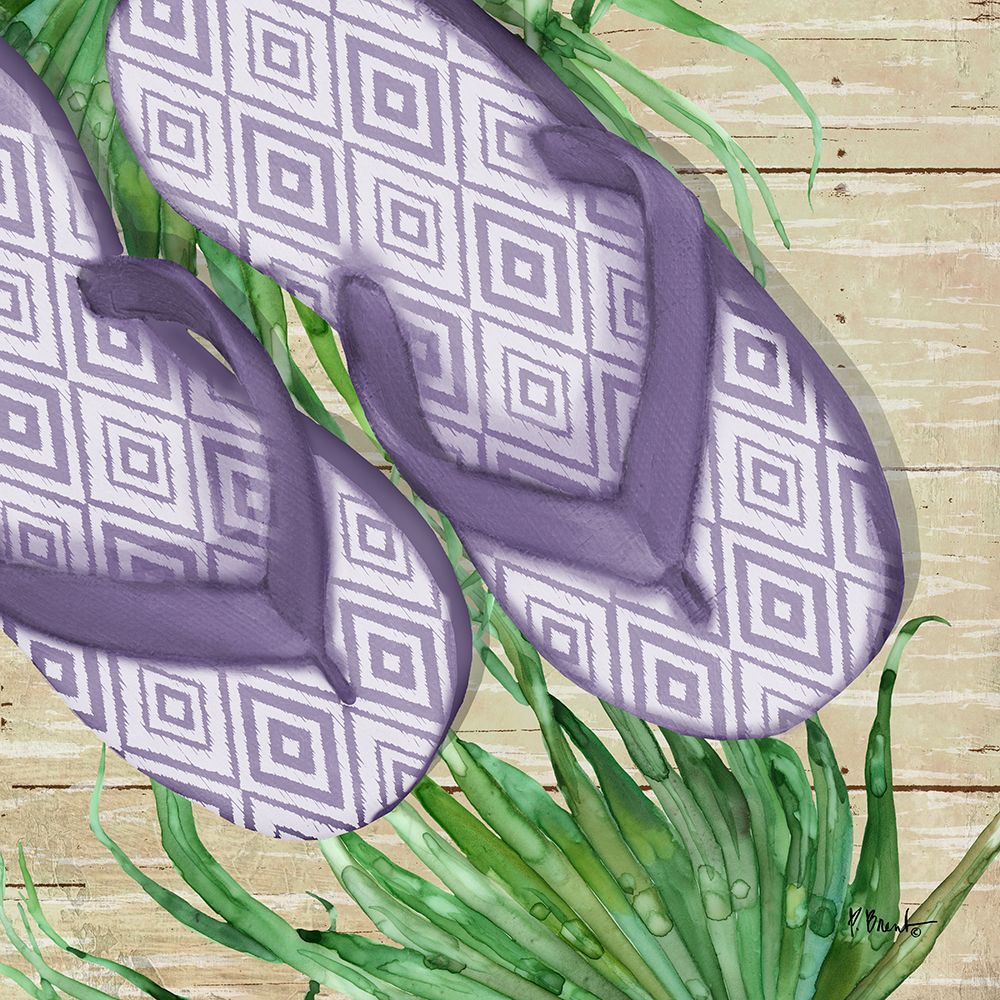Frond Flip Flops I art print by Paul Brent for $57.95 CAD
