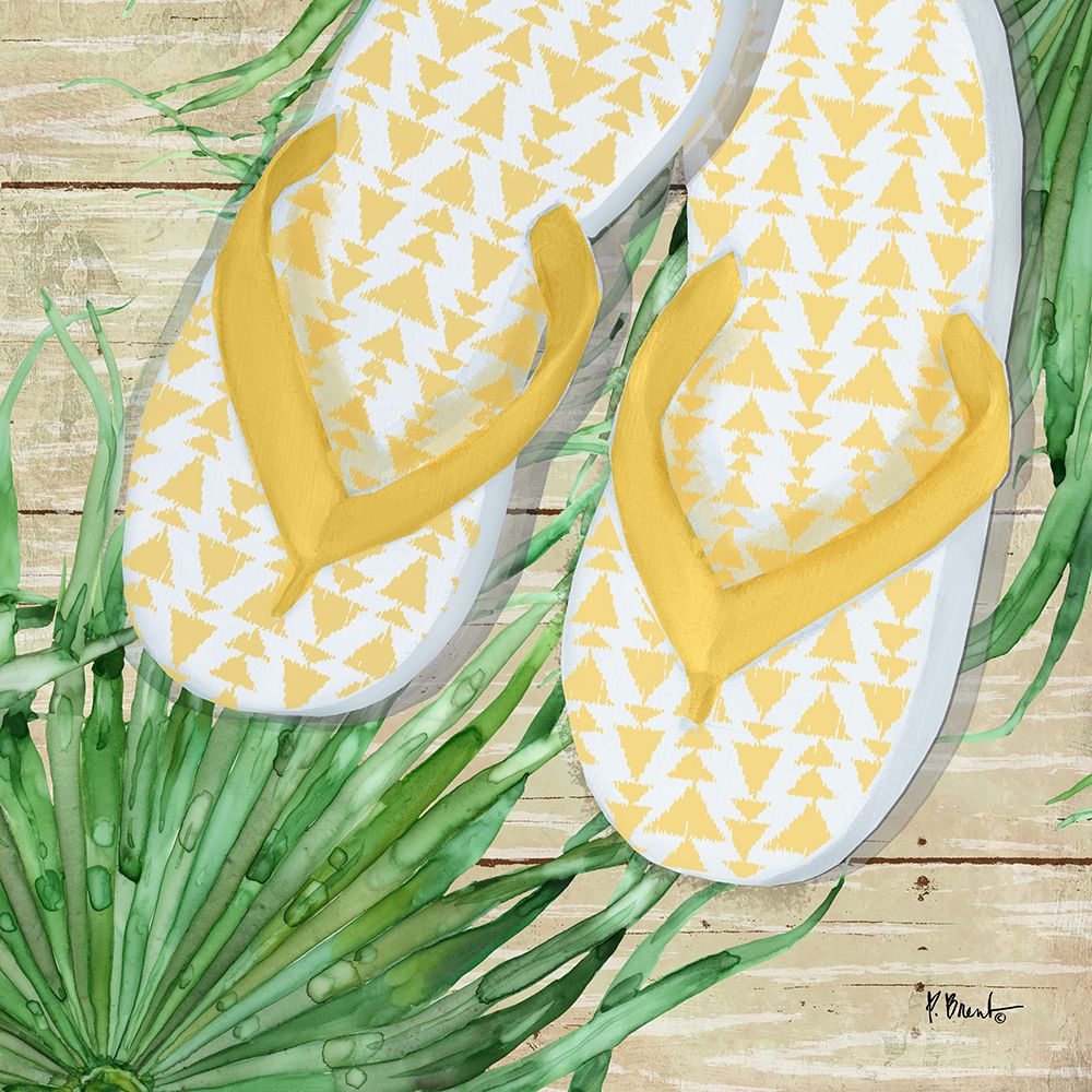 Frond Flip Flops II art print by Paul Brent for $57.95 CAD