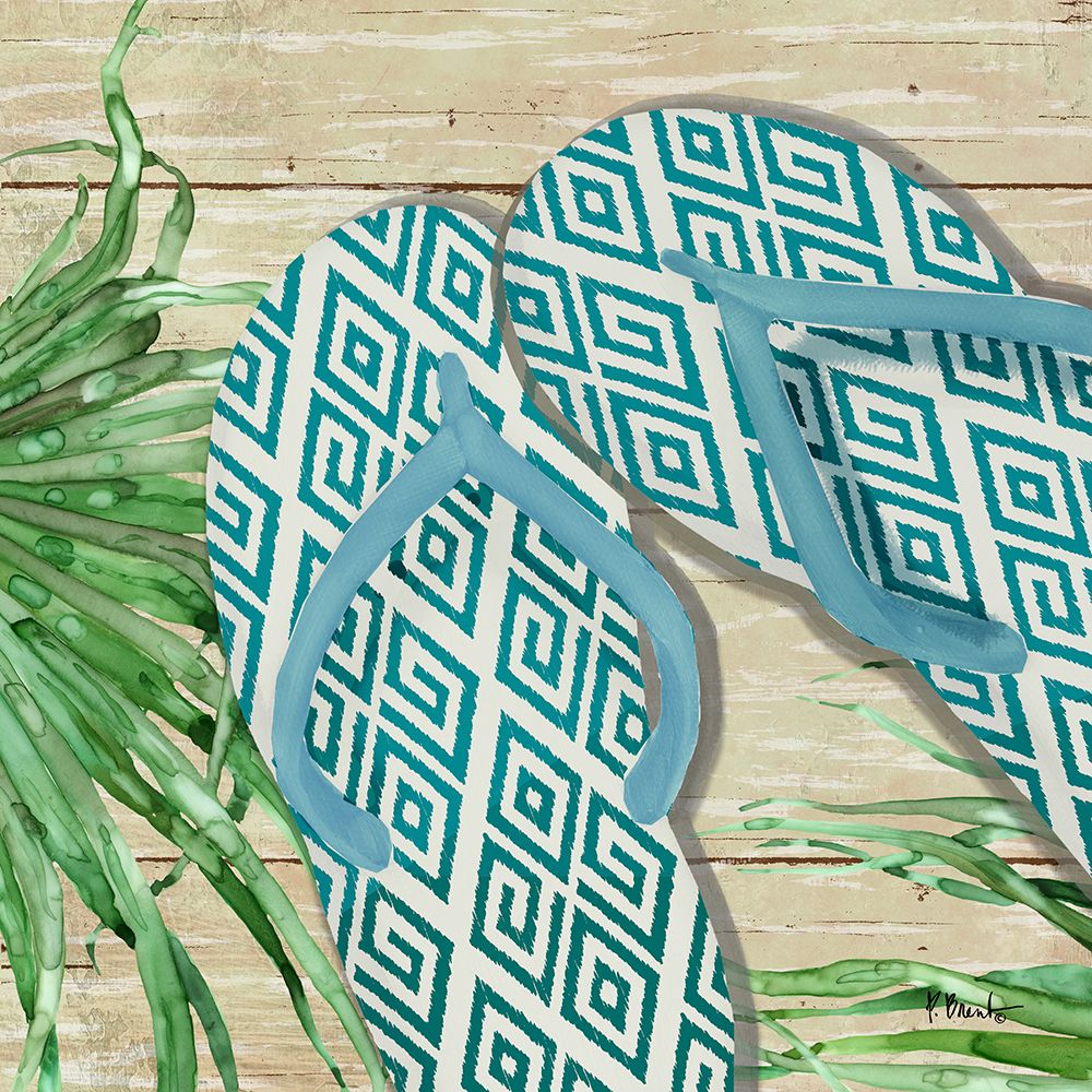 Frond Flip Flops IV art print by Paul Brent for $57.95 CAD