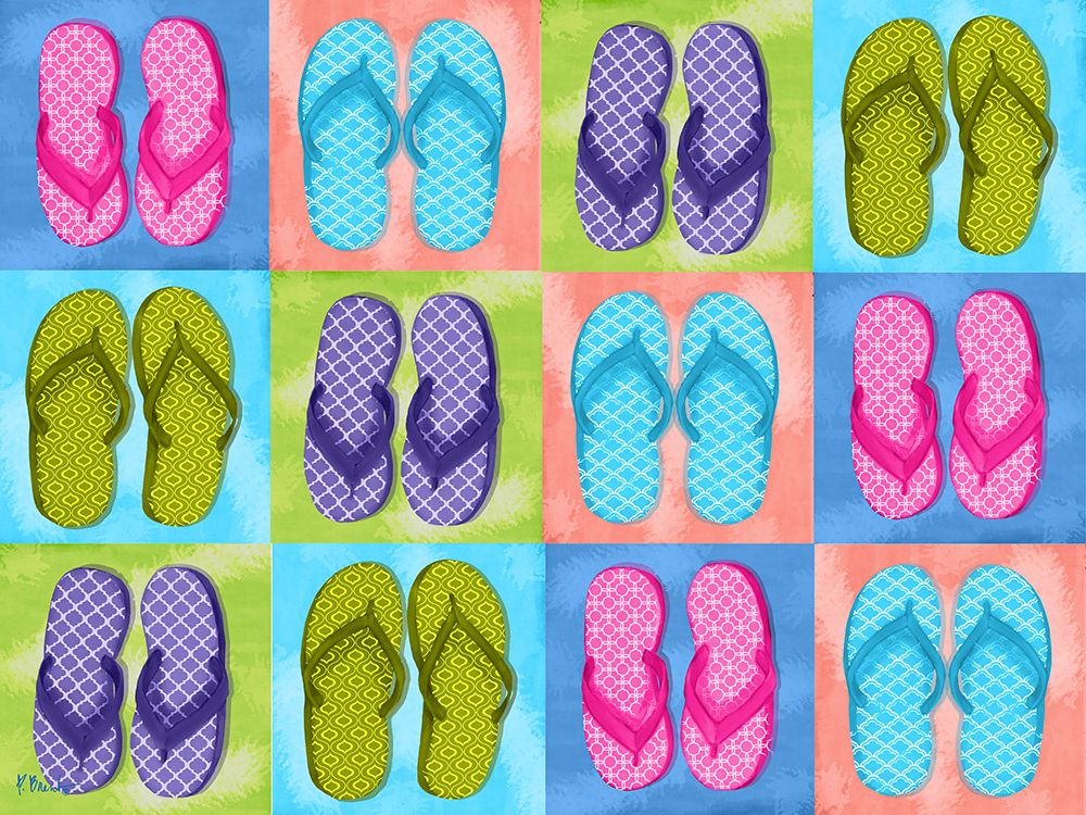 Flip Flop Quilt Horizontal art print by Paul Brent for $57.95 CAD