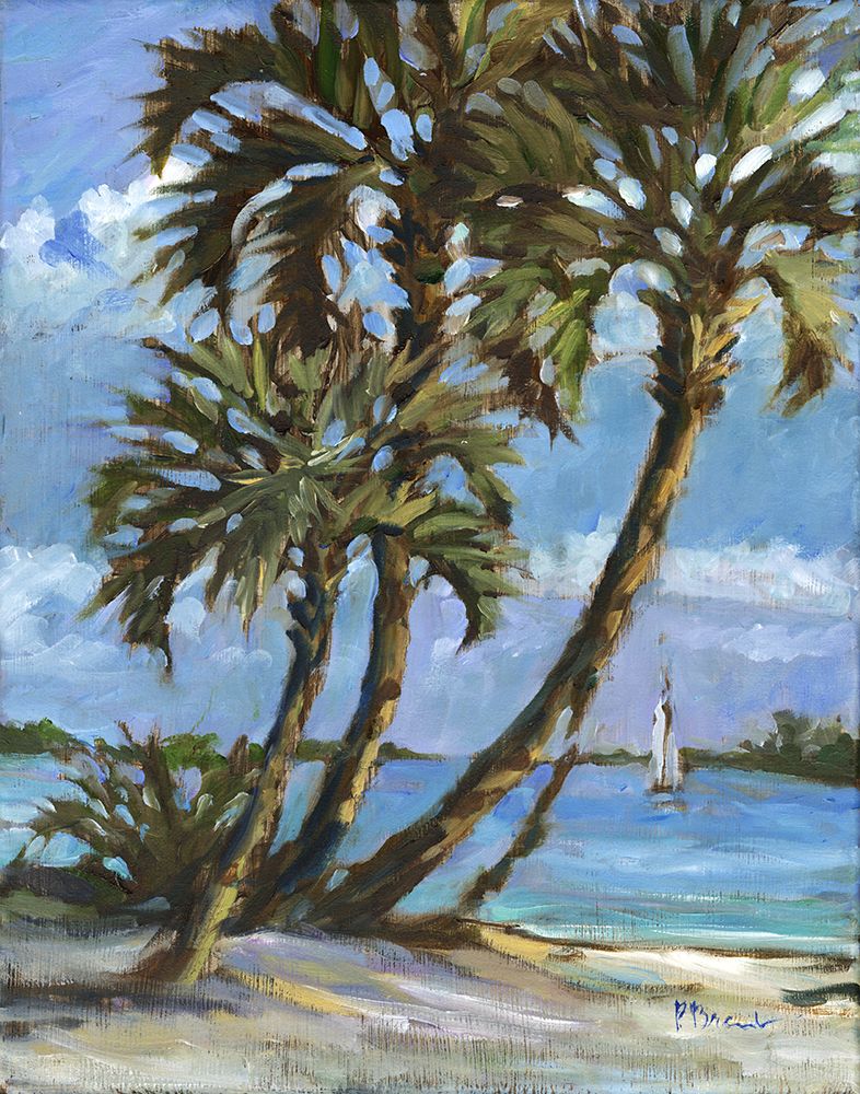 Impressions of Palms - Bayside I art print by Paul Brent for $57.95 CAD