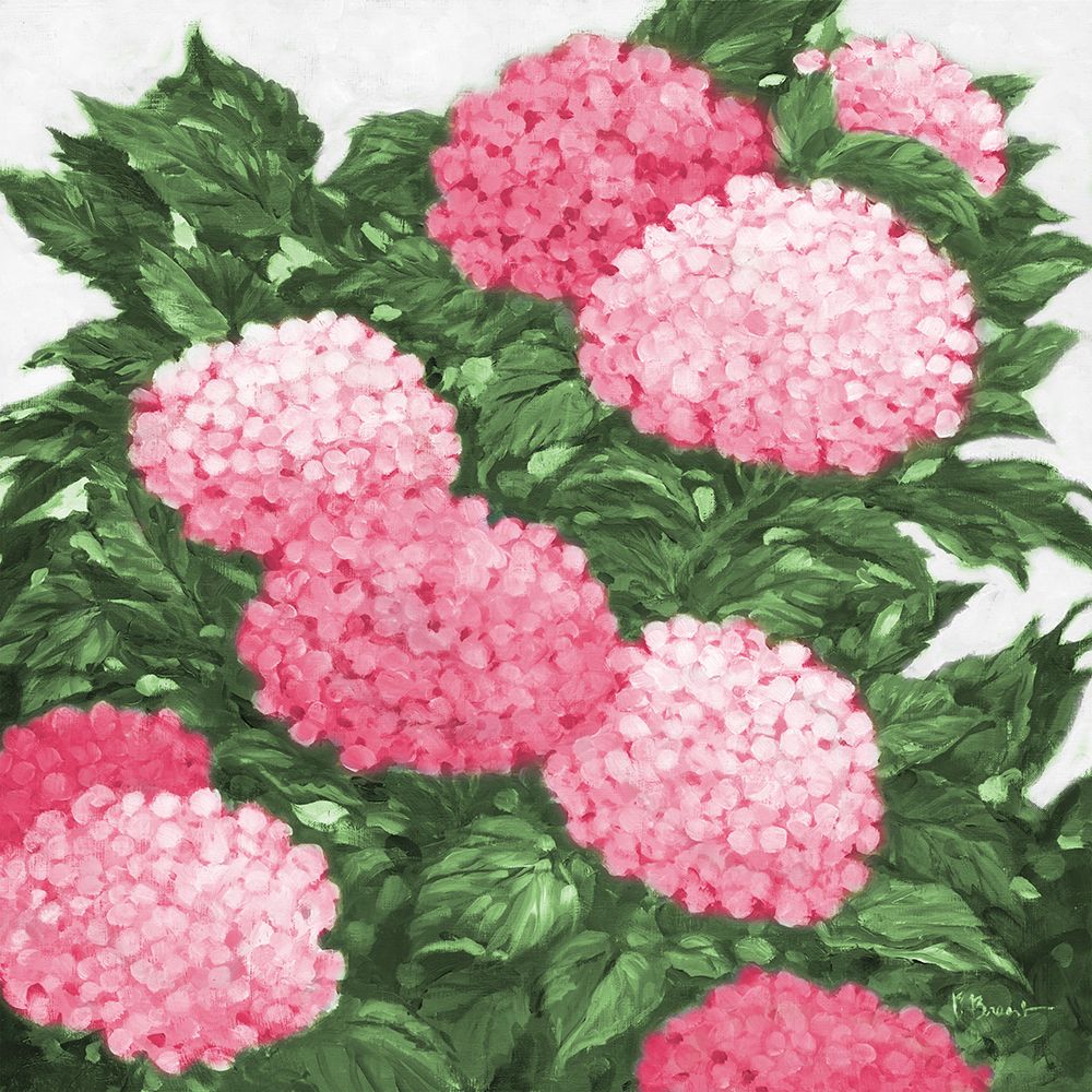 Impressions of Hydrangeas II - Pink art print by Paul Brent for $57.95 CAD