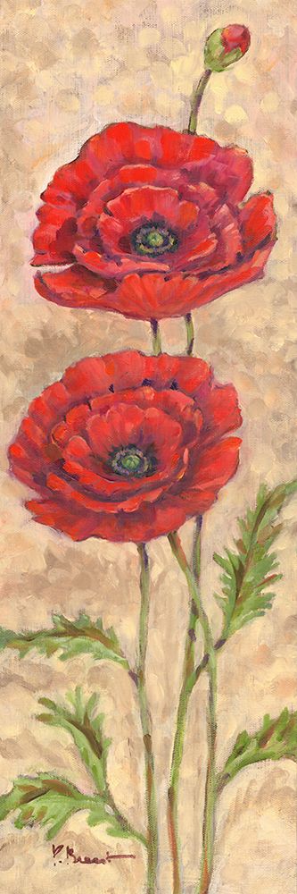 Impressions of Poppies Vertical art print by Paul Brent for $57.95 CAD
