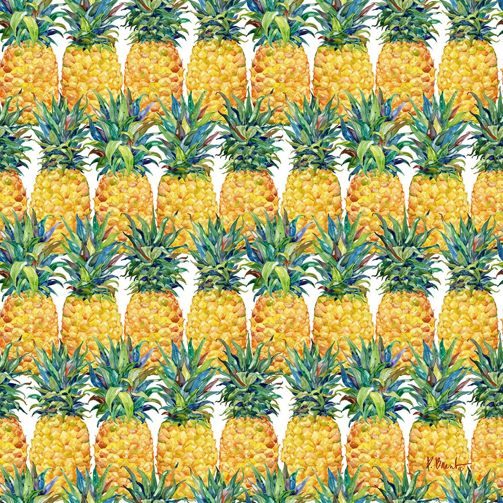 Kona Pineapple Repeat III art print by Paul Brent for $57.95 CAD