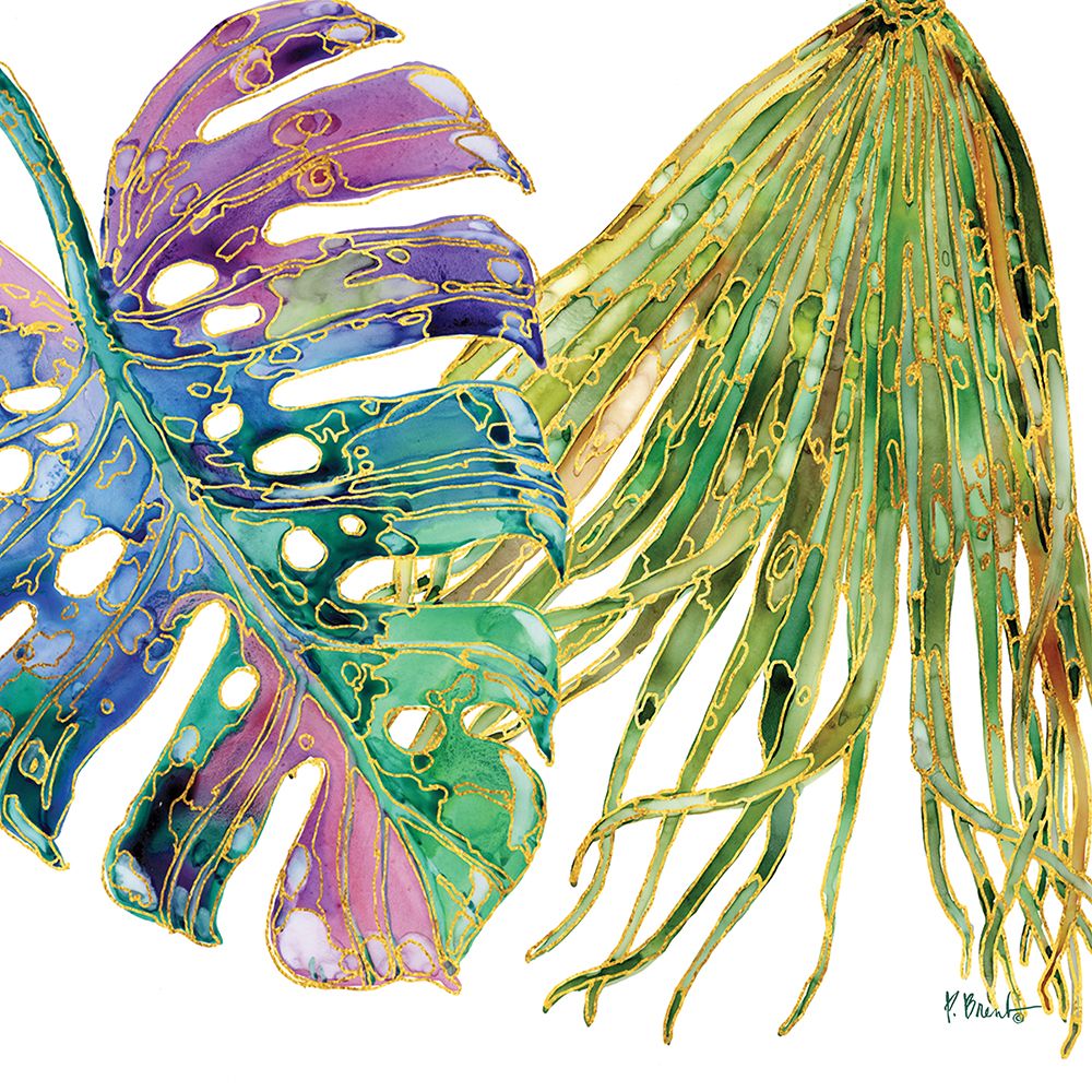 Spectrum Palm Fronds V art print by Paul Brent for $57.95 CAD