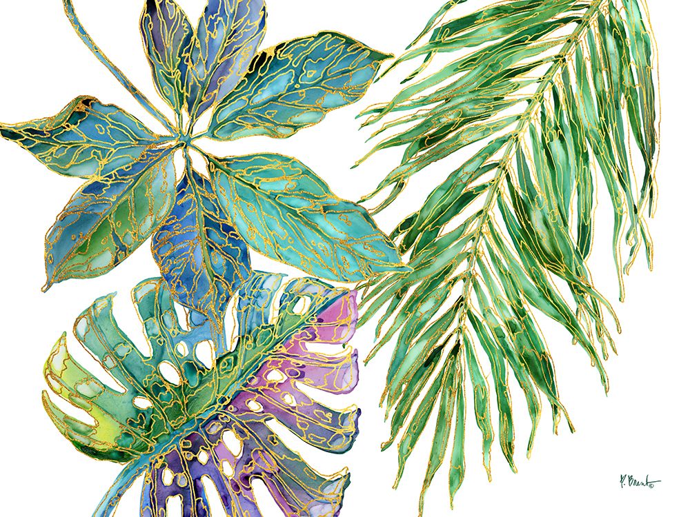 Spectrum Palm Fronds Horizontal art print by Paul Brent for $57.95 CAD