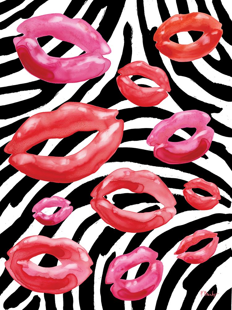 Lovers Day Vertical VII - Zebra art print by Paul Brent for $57.95 CAD