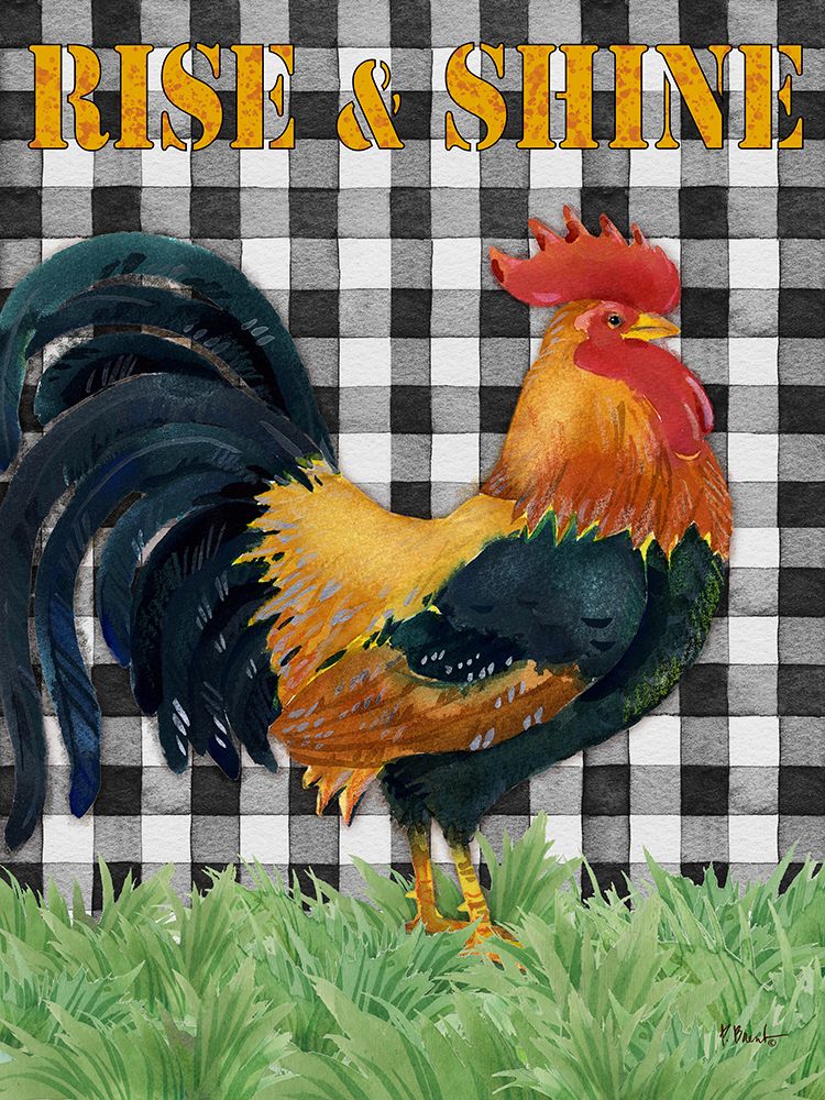 Rising Rooster Vertical art print by Paul Brent for $57.95 CAD