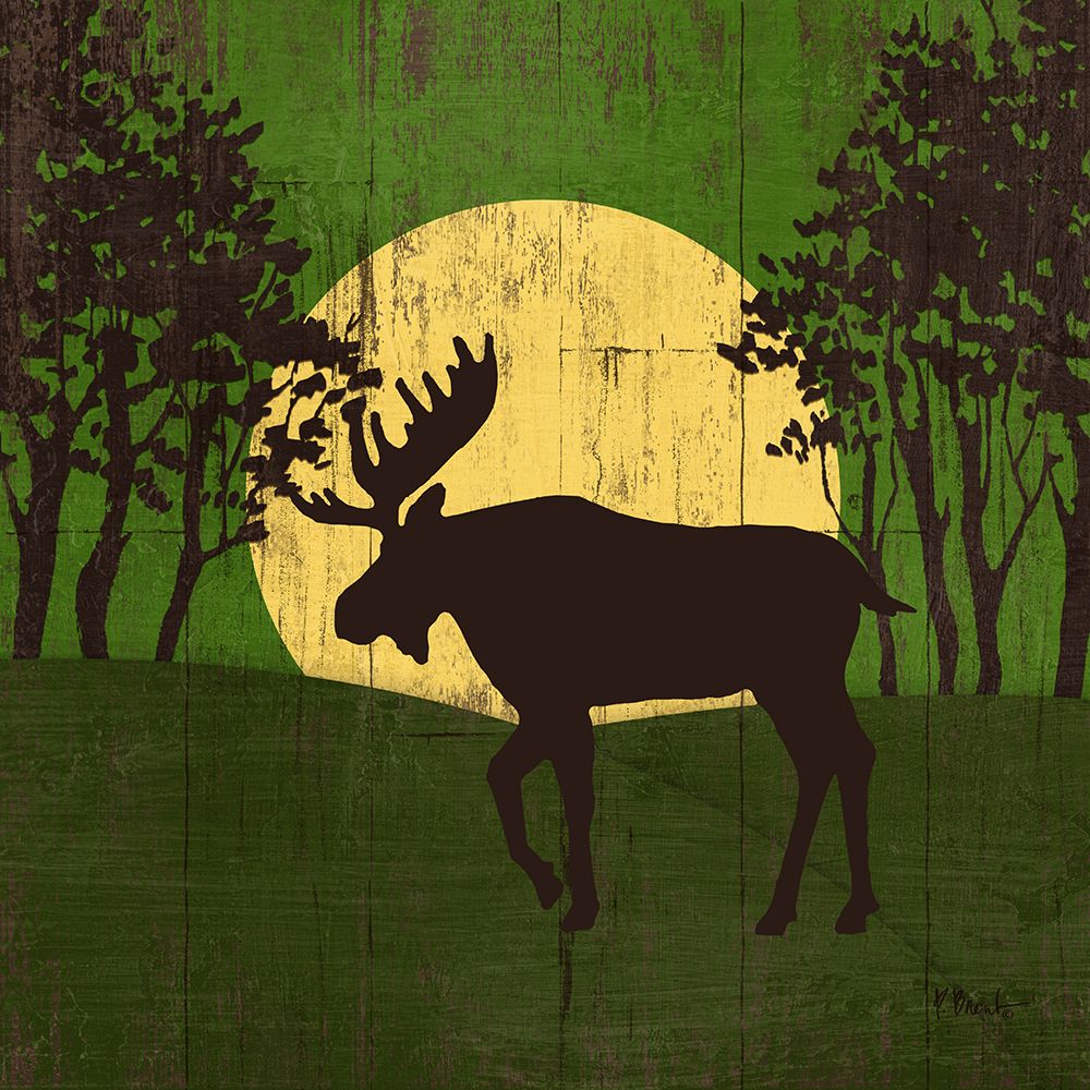Moonlight Lodge III art print by Paul Brent for $57.95 CAD