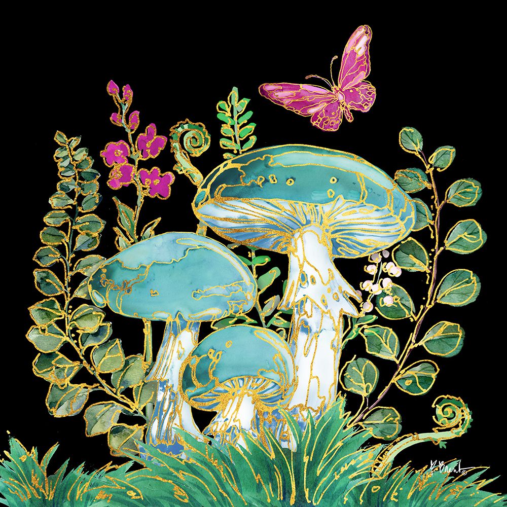 Far Out Mushrooms II art print by Paul Brent for $57.95 CAD